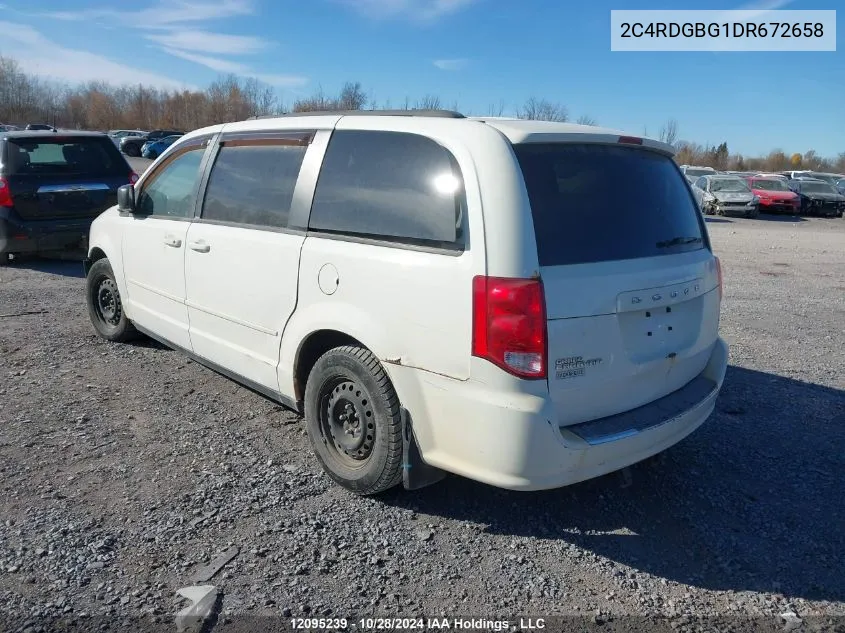 2013 Dodge Grand Caravan VIN: 2C4RDGBG1DR672658 Lot: 12095239