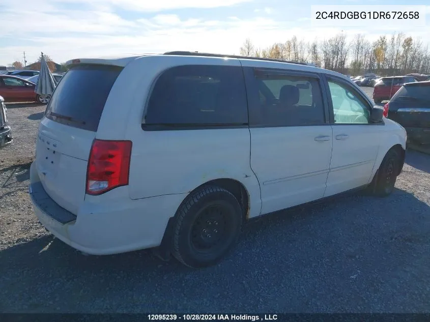 2013 Dodge Grand Caravan VIN: 2C4RDGBG1DR672658 Lot: 12095239