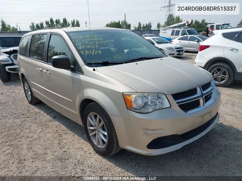 2C4RDGBG8DR515337 2013 Dodge Grand Caravan Se/Sxt