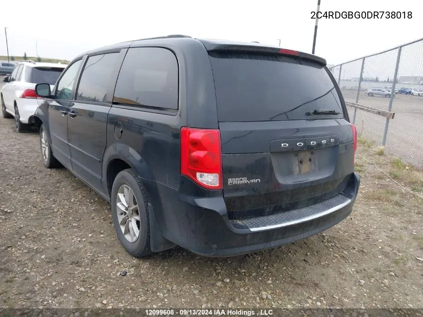 2013 Dodge Grand Caravan Se VIN: 2C4RDGBG0DR738018 Lot: 12099608