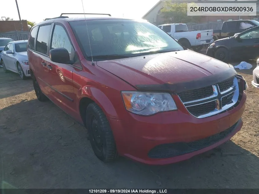 2013 Dodge Grand Caravan Se VIN: 2C4RDGBGXDR500936 Lot: 12101209