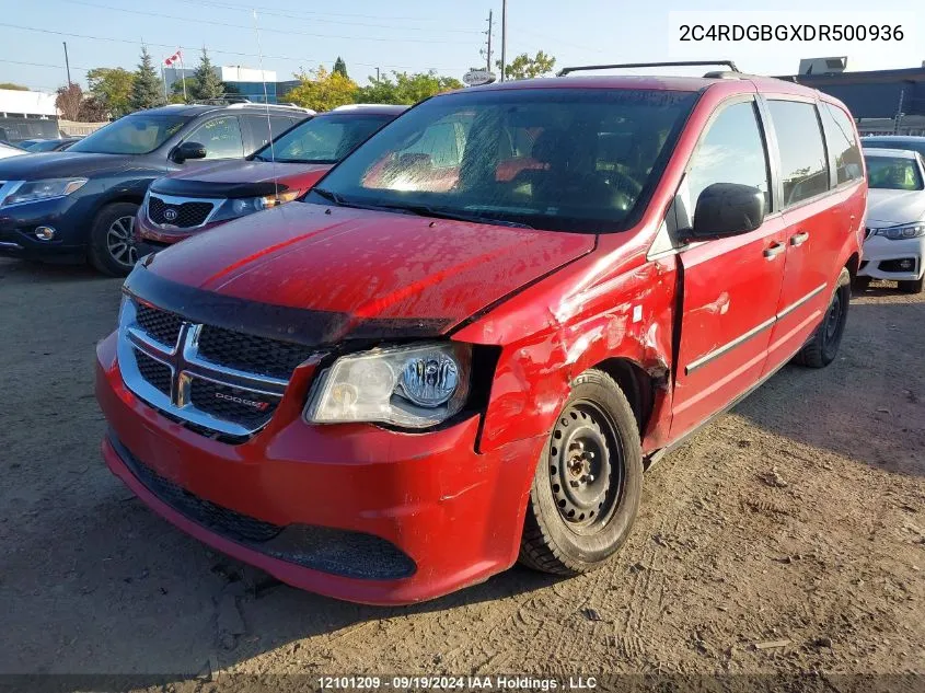 2C4RDGBGXDR500936 2013 Dodge Grand Caravan Se