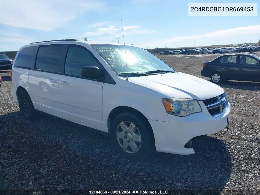 2013 Dodge Grand Caravan Se VIN: 2C4RDGBG1DR669453 Lot: 12104868