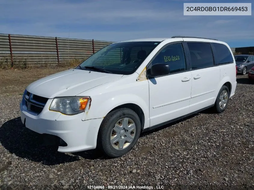 2013 Dodge Grand Caravan Se VIN: 2C4RDGBG1DR669453 Lot: 12104868