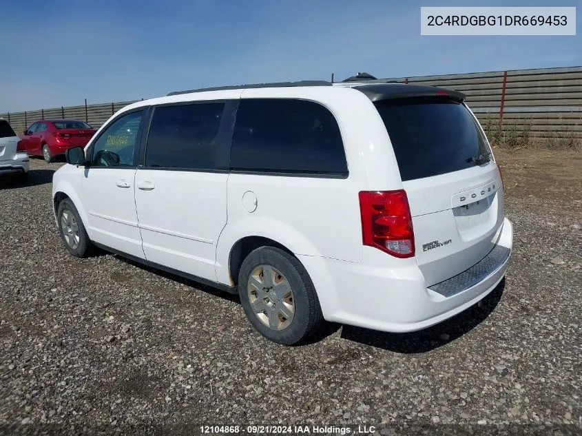 2013 Dodge Grand Caravan Se VIN: 2C4RDGBG1DR669453 Lot: 12104868