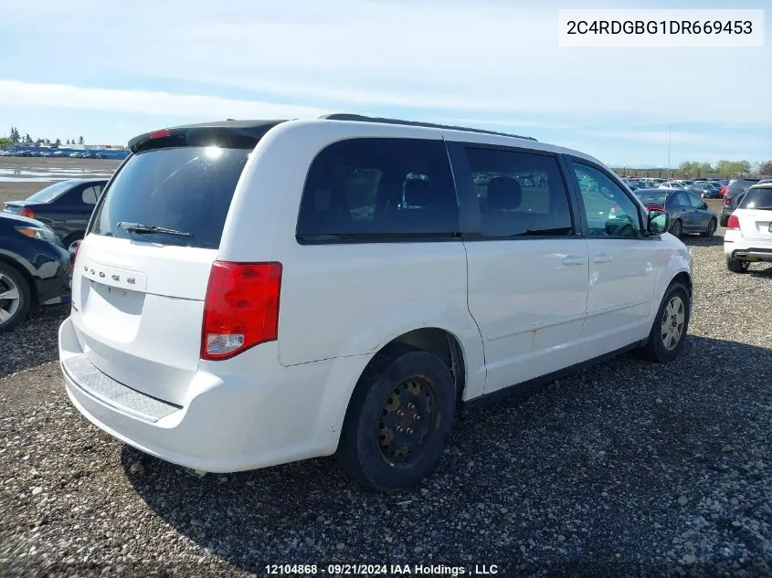 2C4RDGBG1DR669453 2013 Dodge Grand Caravan Se