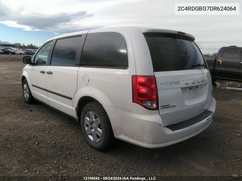 2C4RDGBG7DR624064 2013 Dodge Grand Caravan Se