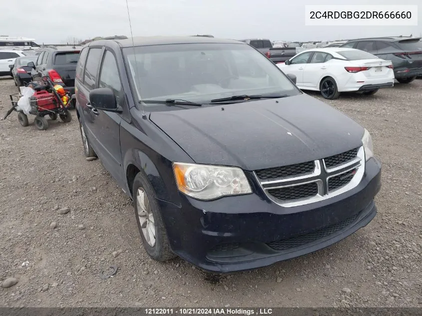 2C4RDGBG2DR666660 2013 Dodge Grand Caravan Se/Sxt