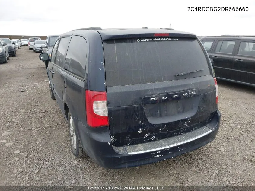 2C4RDGBG2DR666660 2013 Dodge Grand Caravan Se/Sxt