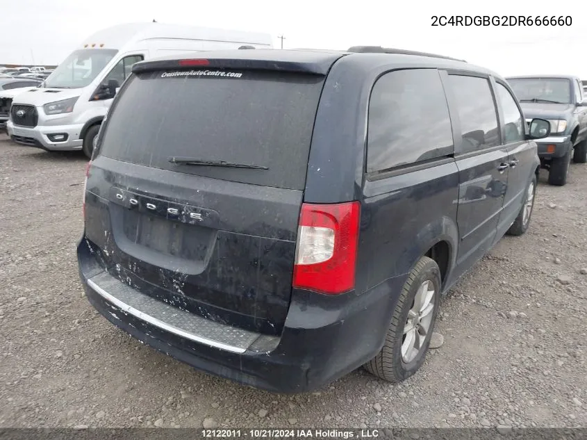 2C4RDGBG2DR666660 2013 Dodge Grand Caravan Se/Sxt