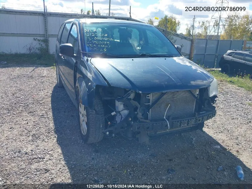 2013 Dodge Grand Caravan VIN: 2C4RDGBG2DR786099 Lot: 12125520