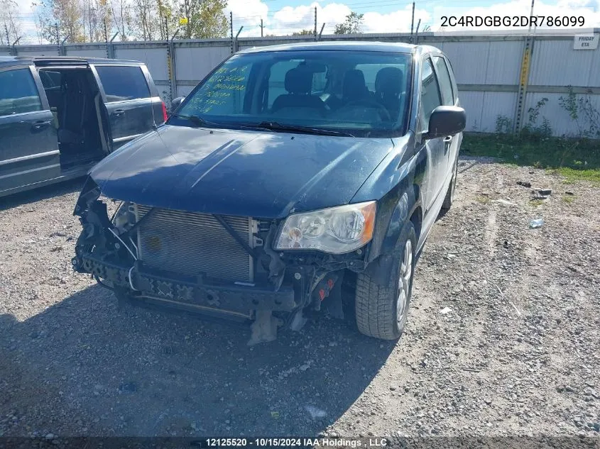 2013 Dodge Grand Caravan VIN: 2C4RDGBG2DR786099 Lot: 12125520