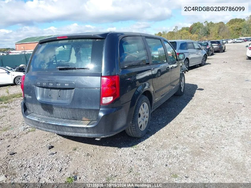 2013 Dodge Grand Caravan VIN: 2C4RDGBG2DR786099 Lot: 12125520