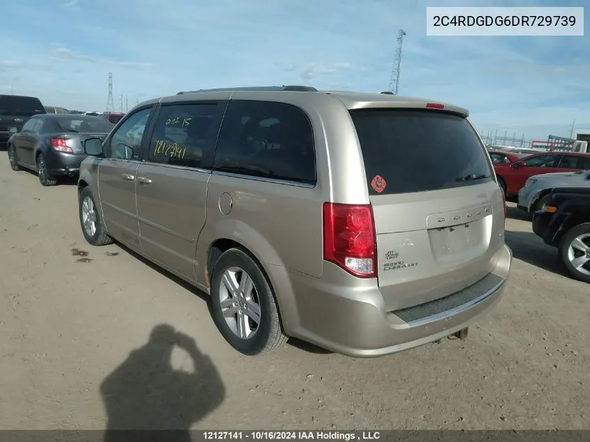 2013 Dodge Grand Caravan Crew VIN: 2C4RDGDG6DR729739 Lot: 12127141