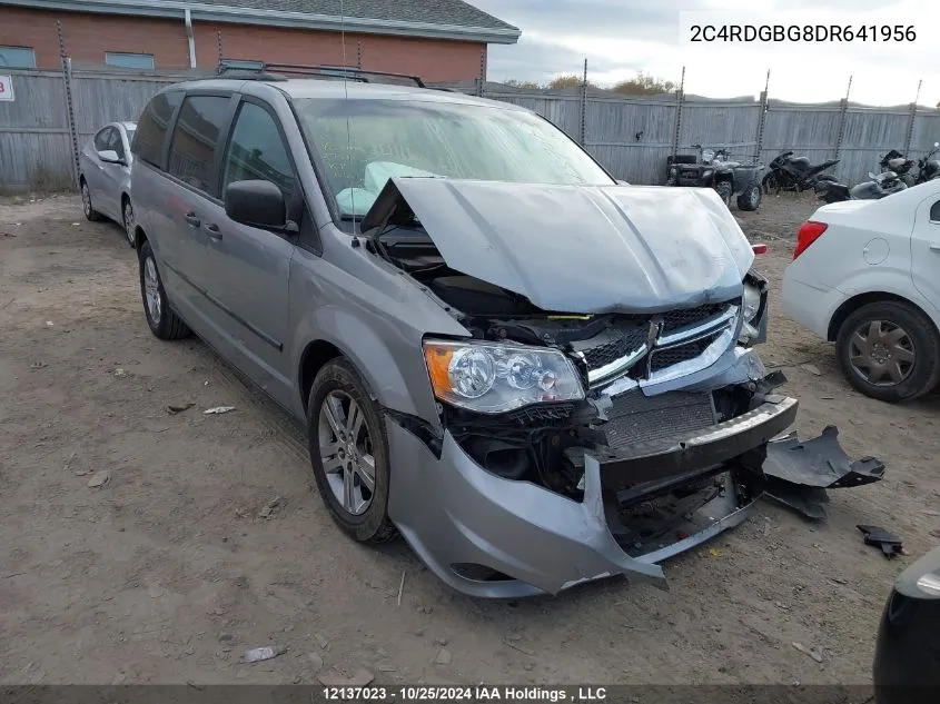 2013 Dodge Grand Caravan Se VIN: 2C4RDGBG8DR641956 Lot: 12137023