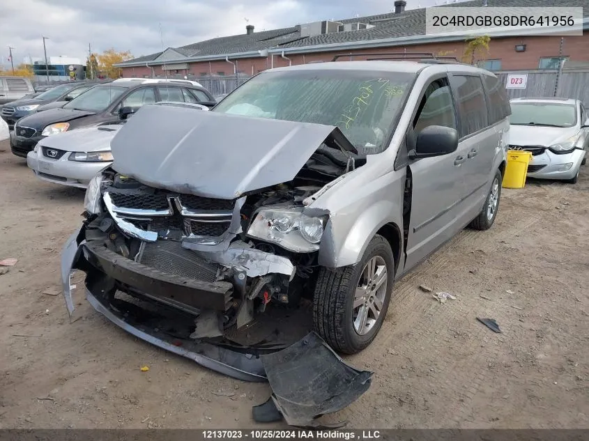 2013 Dodge Grand Caravan Se VIN: 2C4RDGBG8DR641956 Lot: 12137023