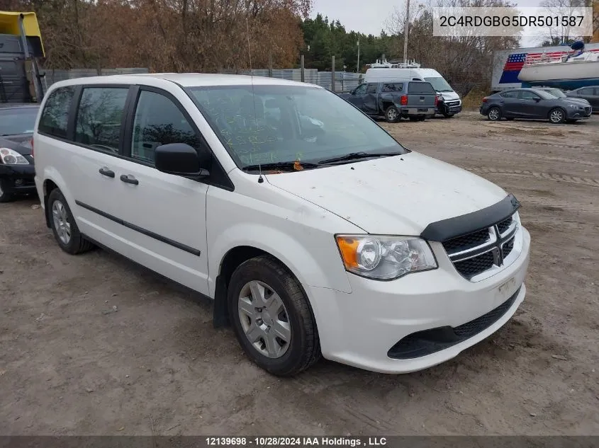 2013 Dodge Grand Caravan Se/Sxt VIN: 2C4RDGBG5DR501587 Lot: 12139698