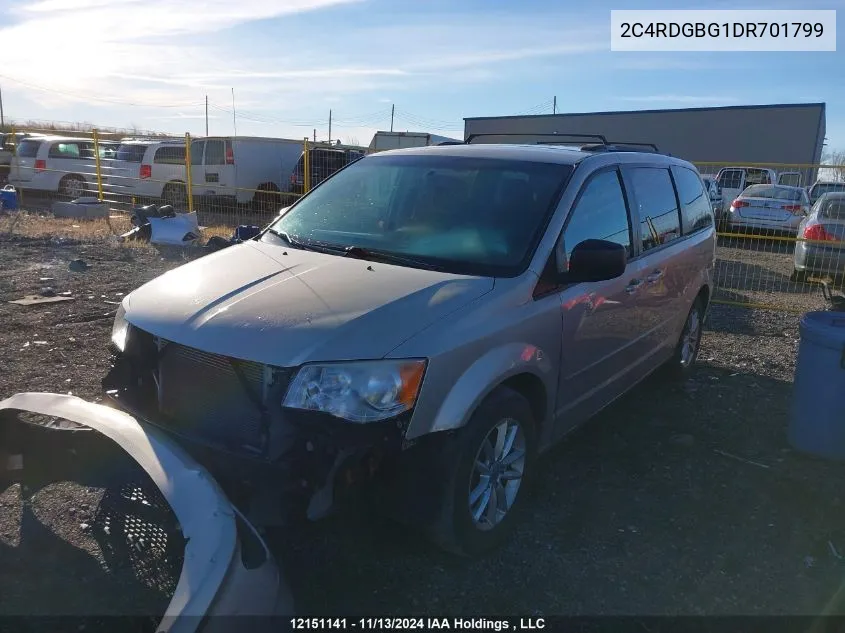 2013 Dodge Grand Caravan Se/Sxt VIN: 2C4RDGBG1DR701799 Lot: 12151141