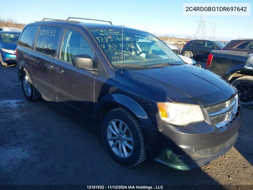 2013 Dodge Grand Caravan Se/Sxt VIN: 2C4RDGBG1DR697642 Lot: 12151532