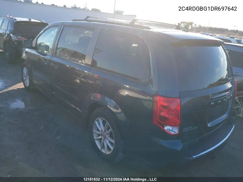 2013 Dodge Grand Caravan Se/Sxt VIN: 2C4RDGBG1DR697642 Lot: 12151532