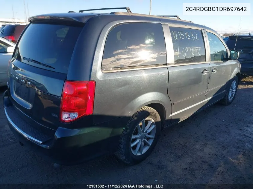 2013 Dodge Grand Caravan Se/Sxt VIN: 2C4RDGBG1DR697642 Lot: 12151532