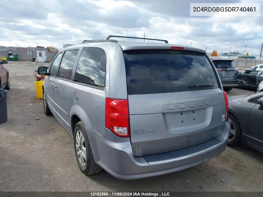 2013 Dodge Grand Caravan Se VIN: 2C4RDGBG5DR740461 Lot: 12152590