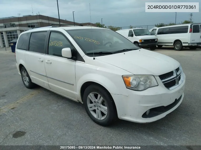 2013 Dodge Grand Caravan Crew VIN: 2C4RDGDG1DR770361 Lot: 20175095