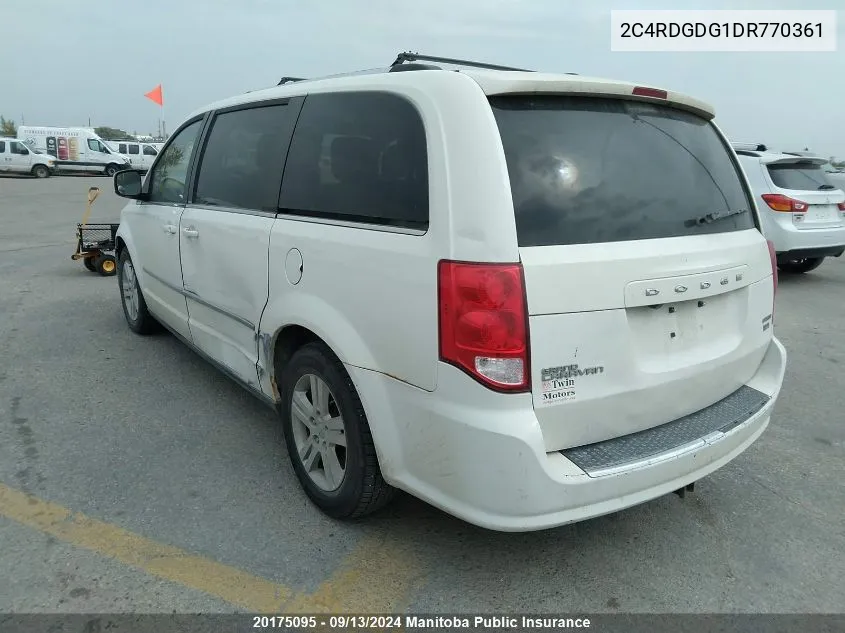 2013 Dodge Grand Caravan Crew VIN: 2C4RDGDG1DR770361 Lot: 20175095