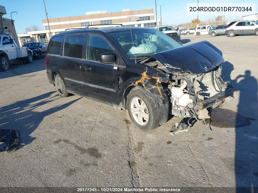 2013 Dodge Grand Caravan Crew VIN: 2C4RDGDG1DR770344 Lot: 20177245