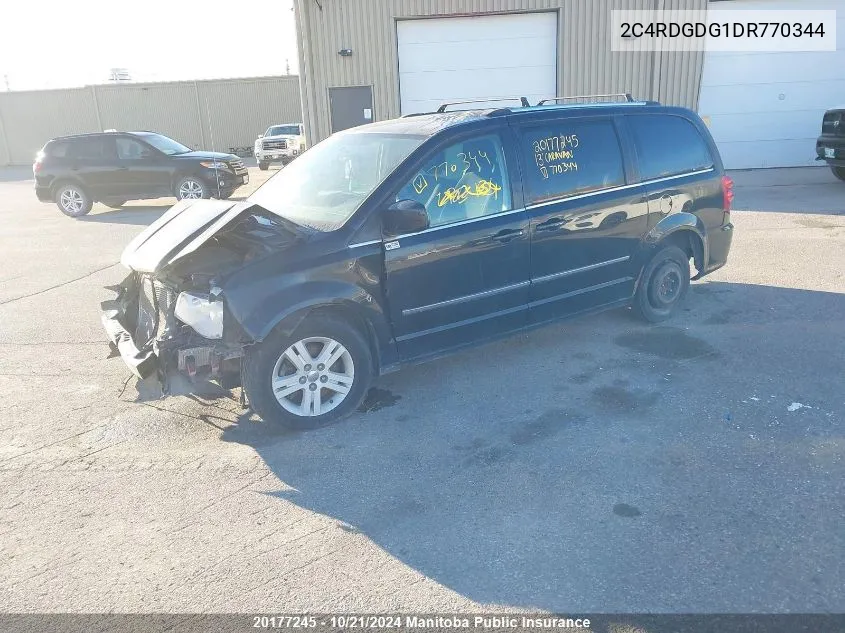 2013 Dodge Grand Caravan Crew VIN: 2C4RDGDG1DR770344 Lot: 20177245