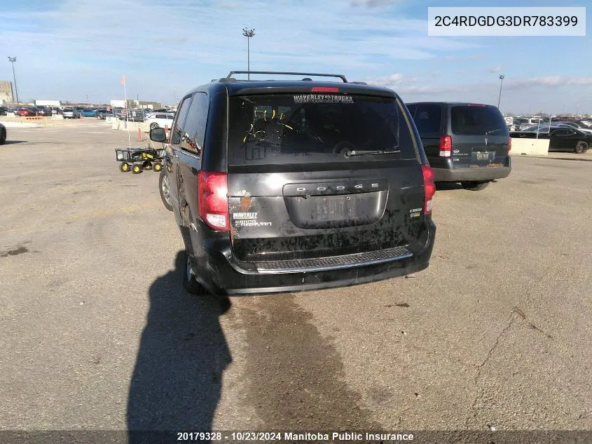 2C4RDGDG3DR783399 2013 Dodge Grand Caravan Crew