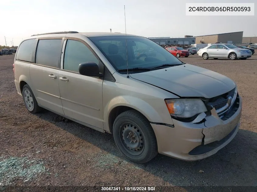 2013 Dodge Grand Caravan Se VIN: 2C4RDGBG6DR500593 Lot: 30047341