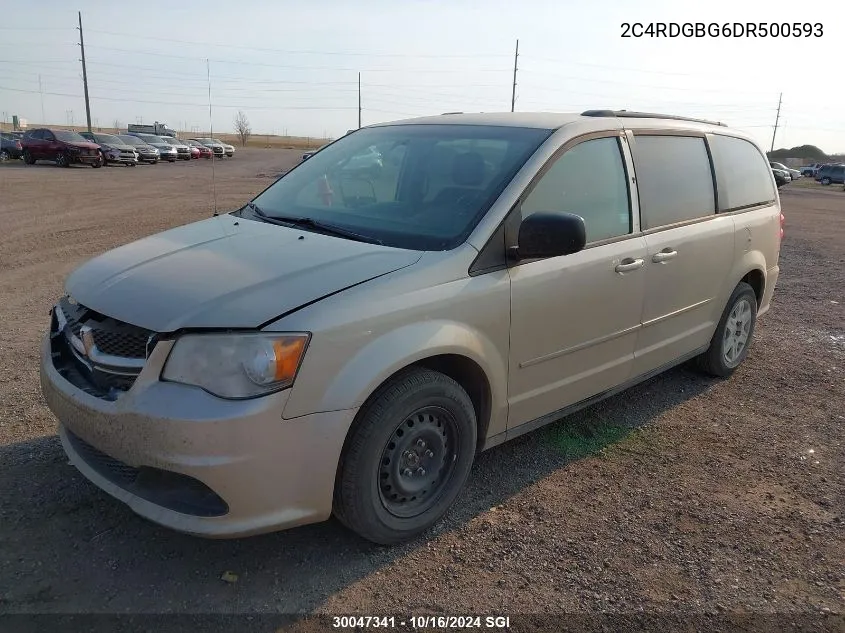 2013 Dodge Grand Caravan Se VIN: 2C4RDGBG6DR500593 Lot: 30047341