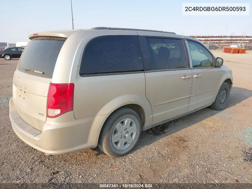 2013 Dodge Grand Caravan Se VIN: 2C4RDGBG6DR500593 Lot: 30047341