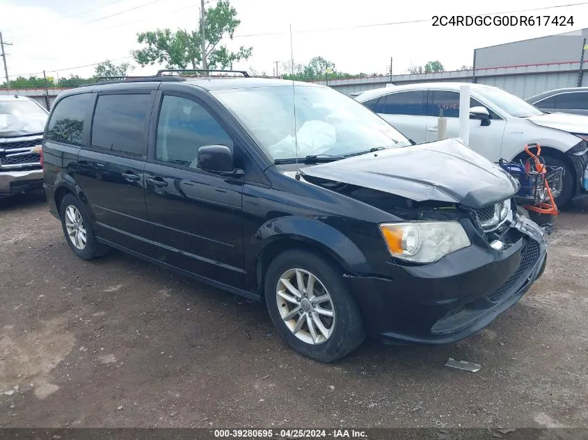 2013 Dodge Grand Caravan Sxt VIN: 2C4RDGCG0DR617424 Lot: 39280695