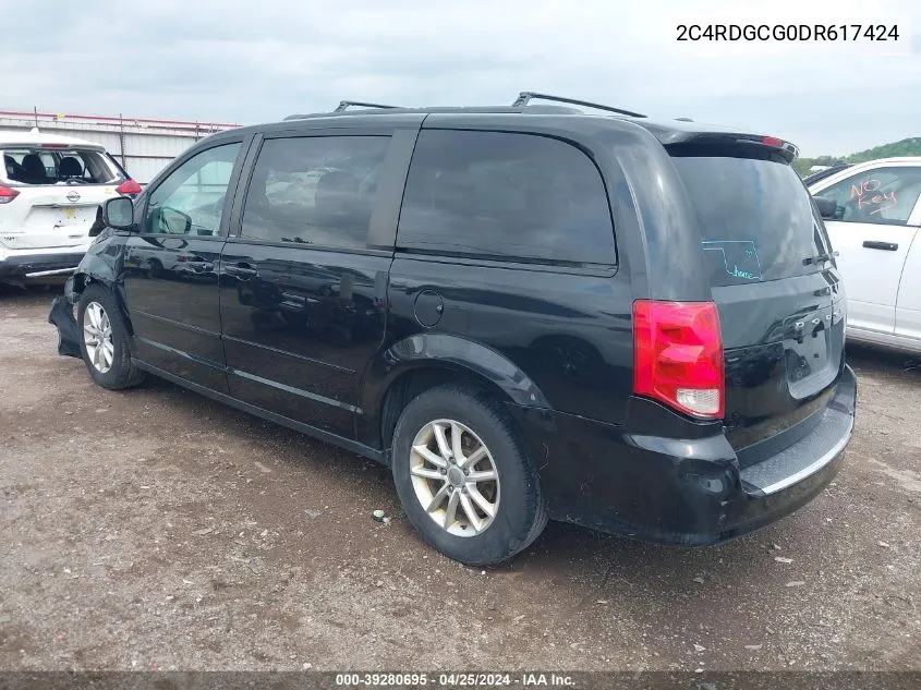 2013 Dodge Grand Caravan Sxt VIN: 2C4RDGCG0DR617424 Lot: 39280695