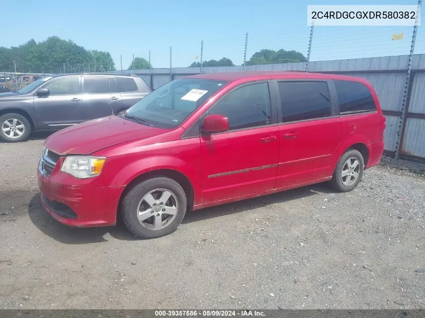 2013 Dodge Grand Caravan Sxt VIN: 2C4RDGCGXDR580382 Lot: 39357586