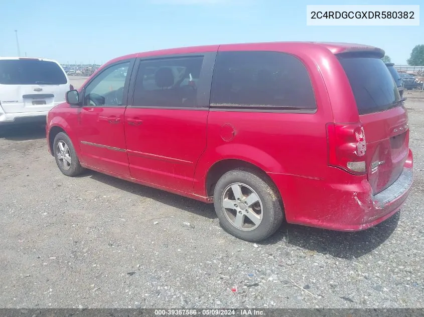 2013 Dodge Grand Caravan Sxt VIN: 2C4RDGCGXDR580382 Lot: 39357586