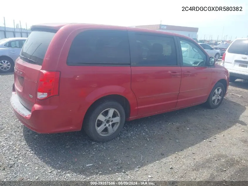 2C4RDGCGXDR580382 2013 Dodge Grand Caravan Sxt