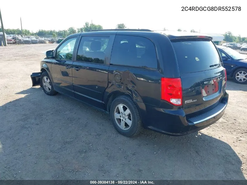 2C4RDGCG8DR552578 2013 Dodge Grand Caravan Sxt