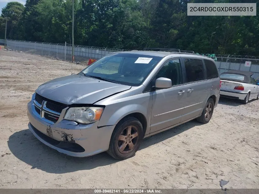 2C4RDGCGXDR550315 2013 Dodge Grand Caravan Sxt