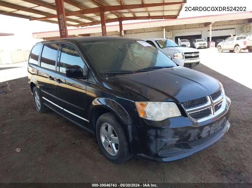 2013 Dodge Grand Caravan Sxt VIN: 2C4RDGCGXDR524202 Lot: 39546743