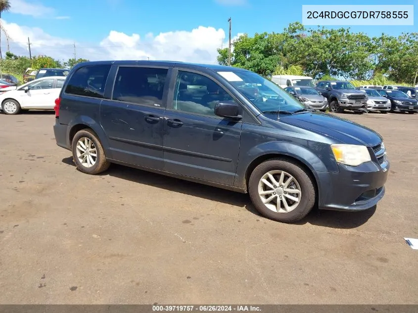 2013 Dodge Grand Caravan Sxt VIN: 2C4RDGCG7DR758555 Lot: 39719757