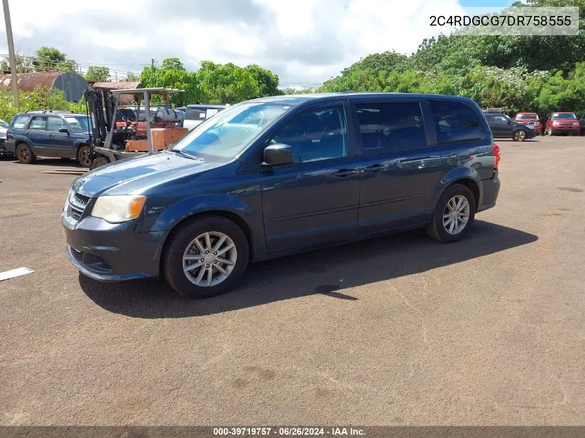 2C4RDGCG7DR758555 2013 Dodge Grand Caravan Sxt