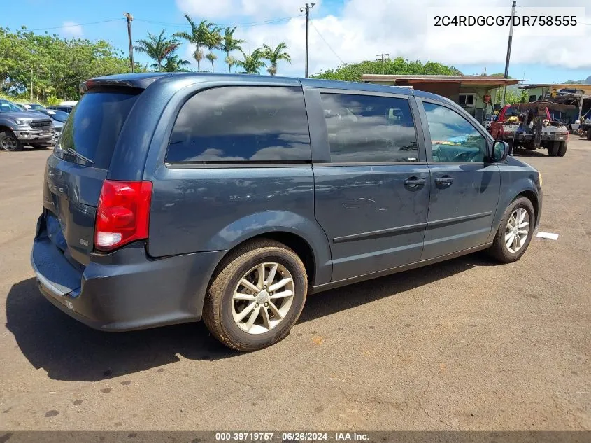 2013 Dodge Grand Caravan Sxt VIN: 2C4RDGCG7DR758555 Lot: 39719757