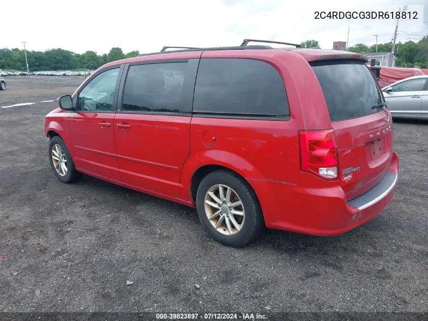 2013 Dodge Grand Caravan Sxt VIN: 2C4RDGCG3DR618812 Lot: 39823897