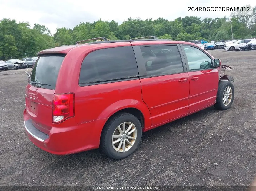 2013 Dodge Grand Caravan Sxt VIN: 2C4RDGCG3DR618812 Lot: 39823897