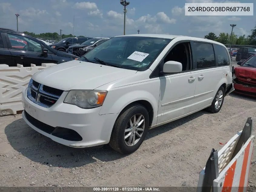 2013 Dodge Grand Caravan Sxt VIN: 2C4RDGCG8DR687768 Lot: 39911128