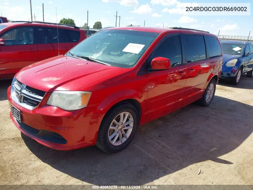 2013 Dodge Grand Caravan Sxt VIN: 2C4RDGCG3DR669002 Lot: 40063235