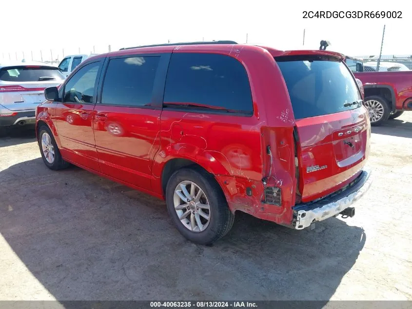 2C4RDGCG3DR669002 2013 Dodge Grand Caravan Sxt